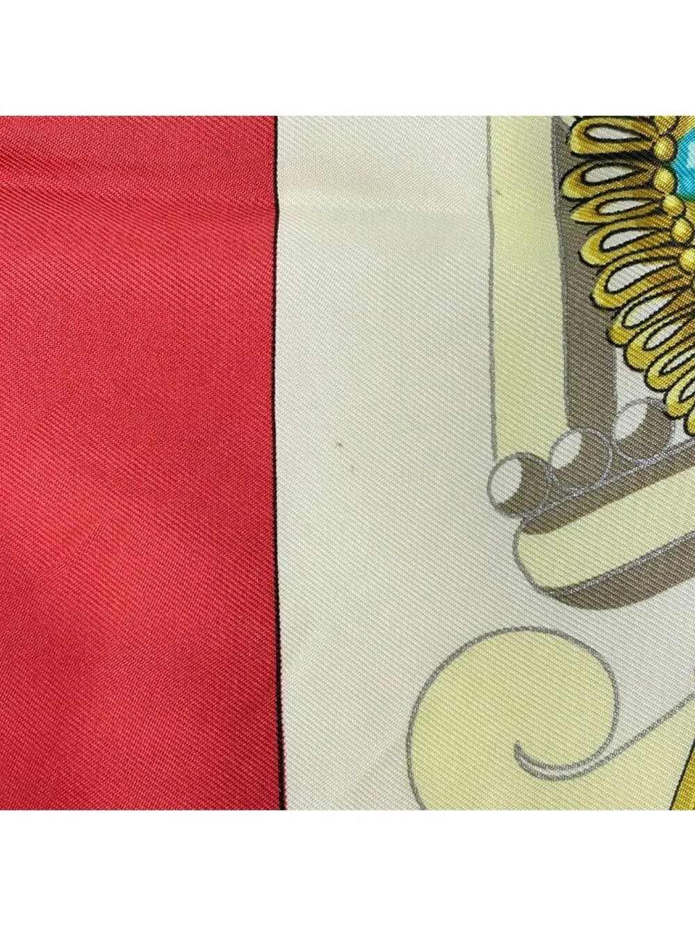 Hermes Carre 90 Mexique Big Buddha Carnival Scarf Silk Red Blue Multicolor